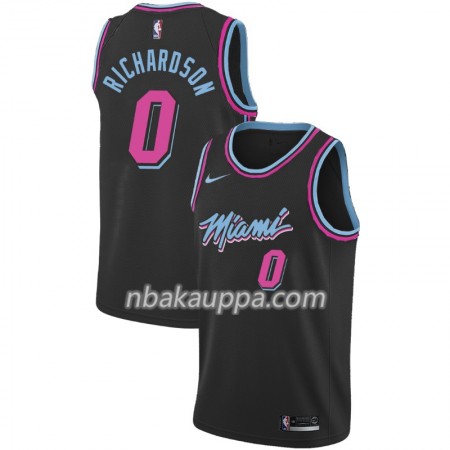 Miami Heat Josh Richardson 0 2018-19 Nike City Edition Musta Pelipaidat Swingman - Miesten